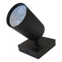 Barra Sobrepuesta Simple Gu-10 Negro Mate P1 Megabright Iluminación