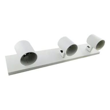 Barra Sobrepuesta Triple Gu-10 Blanco Mate P3 Megabright Inicio