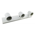 Barra Sobrepuesta Triple Gu-10 Blanco Mate P3 Megabright Inicio