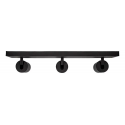 Barra Sobrepuesta Triple Gu-10 Negro Mate P3 Megabright Iluminación