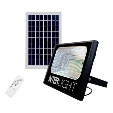 Proyector LED SOLAR 25W + Panel Interlight Megabright Inicio