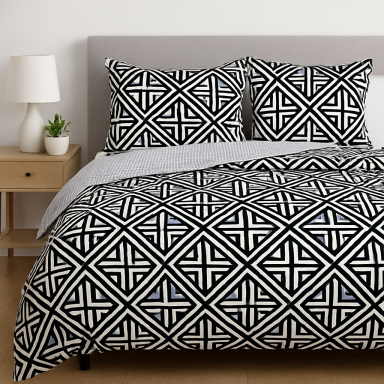 Funda de Plumon Modern Grey Cubrecamas y Quilts