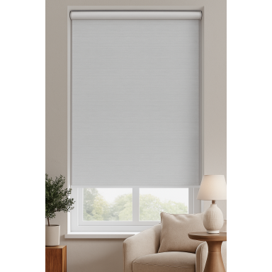 Cortina Roller Blackout Gris Jaspeado Biancobelo Cortinas
