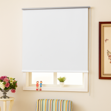 Cortina Roller Blackout Blanca Cortinas