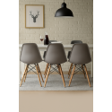Sillas Eames DSW. Juego 4 Sillas Color Gris Sillas