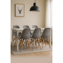 Sillas Eames DSW. Juego 4 Sillas Color Gris Sillas