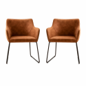Pack 2 Butacas Sitial Dakota Sillas Modernas Tipo Eames DSW