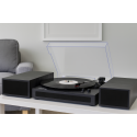 Tocadisco Bluetooth + Parlantes Modern Black Wood LPSC-008 Tocadiscos y Tornamesas