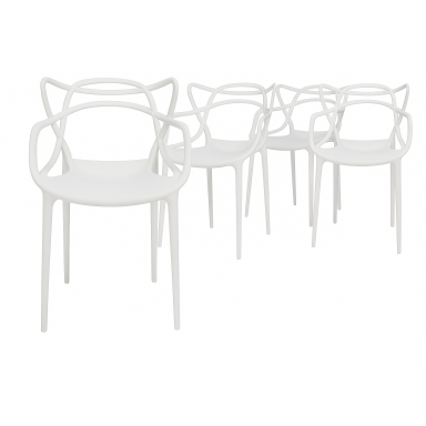 Pack 4 Sillas Master Blancas Sillas
