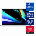 Macbook Retina 2018 15,4" Intel Core i9 2,9Ghz AMD RADEON PRO 555x 32GB RAM 512GB SSD Notebooks