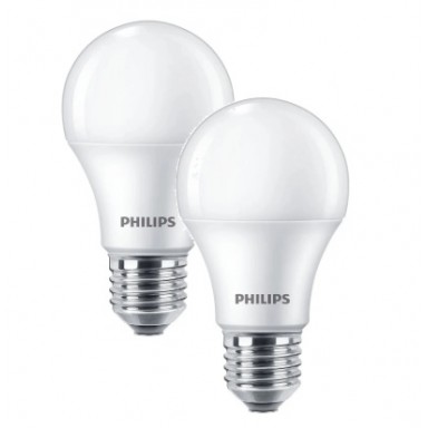 Ampolleta LED Philips EcoHome 12W E27 (CAJA 2U) Iluminación
