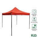 Toldo Gazebo Plegable 2x2m Rojo + Bolsa Toldos