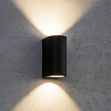 Aplique Pared Exterior Philips Nightingale Negro Iluminación