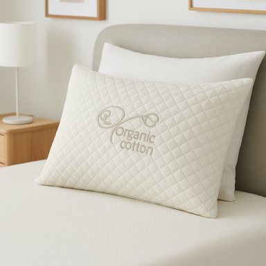 Pack 2 Fundas de Almohada Biancobelo Algodón Orgánico Almohadas