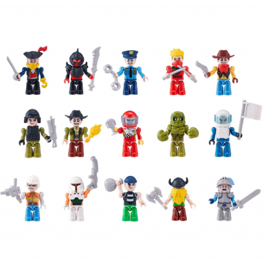 Pack 15 Figuras Max ZURU – Personajes Intercambiables para Construcción Juguetes