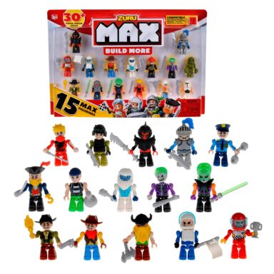 Pack 15 Figuras Max ZURU – Personajes Intercambiables para Construcción Juguetes