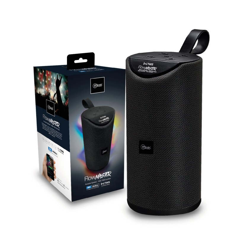 Parlante Bluetooth Flow Master Negro MLAB Tecnología