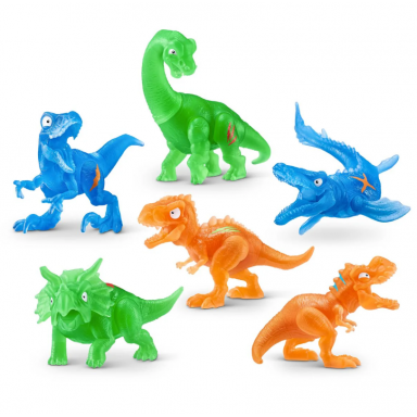 Mini Huevo Smashers Jurassic con Luces de ZURU – Juguete Interactivo de Excavación y Construcción de Dinosaurios Juguetes