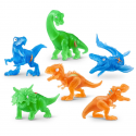 Mini Huevo Smashers Jurassic con Luces de ZURU – Juguete Interactivo de Excavación y Construcción de Dinosaurios Juguetes