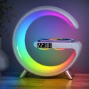Parlante MY LIL G 5 en 1: Cargador inalámbrico +Luz RGB+Reloj+Alarma+Sonido Sueño Blanco MLAB Inicio