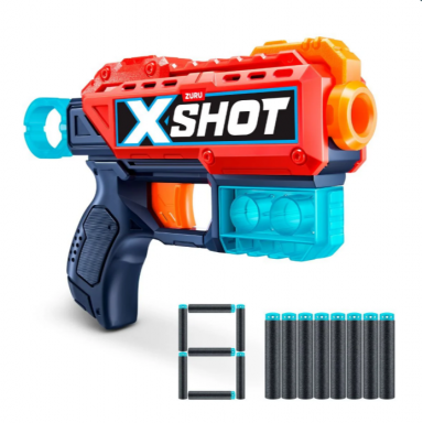 Lanza Dardos Kickback con 8 Dardos X-Shot – Potente y Compacto Juguetes