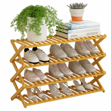 Rack bambú 4 niveles Inicio