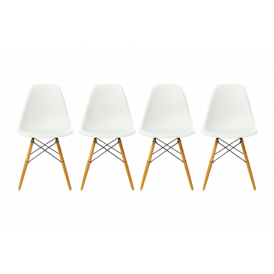 Pack 4 Sillas Eames DSW blancas Sillas