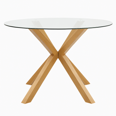 Mesa Redonda 120cm Vidrio Inicio