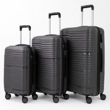 Juego de Maletas Rigidas Duraline Gris Maletas