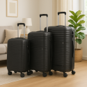 Juego de Maletas Rigidas Duraline Negra Maletas