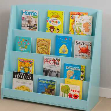 Estanteria librero para niños azul Niños