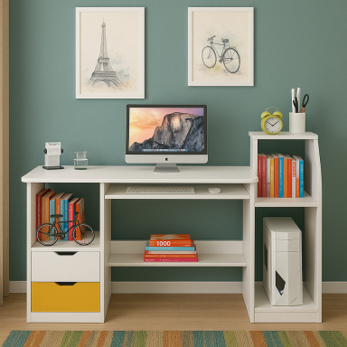 Escritorio para computador con gavetas Escritorios