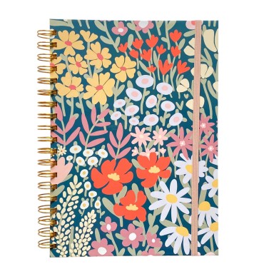 Cuaderno Flores Amarilla Naranja Inicio