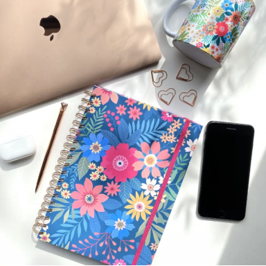 Planner Full Flores Fucsia Inicio