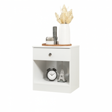 Velador 1 Gaveta Blanco Veladores