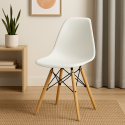 Pack 4 Sillas Eames DSW blancas Sillas
