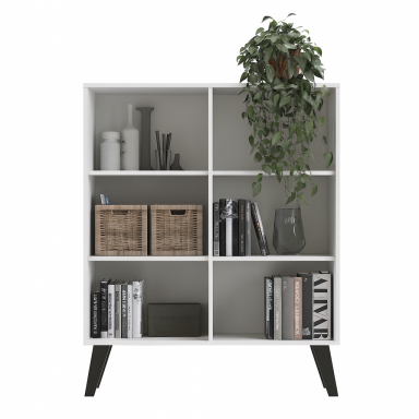 Estante 6 Nichos Color Blanco Inicio