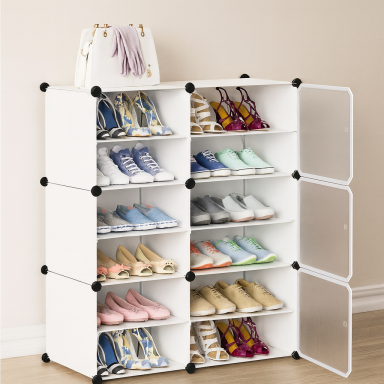 Zapatero plastico 6 niveles color Blanco Zapateros