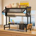 Secador escurridor de platos con almacenamiento superior Cocina