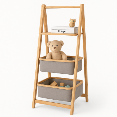 Mueble Organizador de Bambu Organización