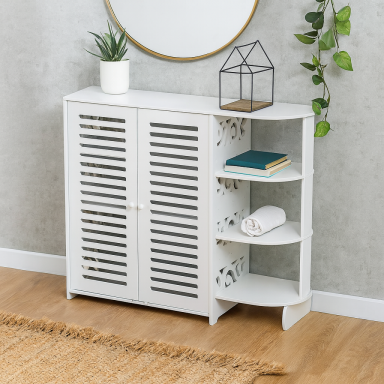 Mueble zapatero blanco 4 niveles Zapateros