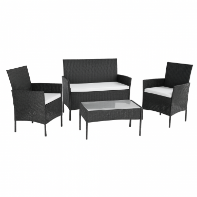 Juego Terraza Rattan 4 piezas. Juegos de Terraza