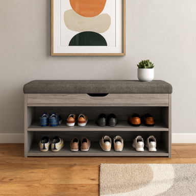 Zapatero cojin 2 niveles gris Zapateros