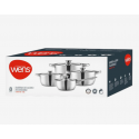 Batería de Cocina Wens 470-8SS 8 Piezas de Acero Inoxidable Premium Cocina