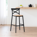 Taburete Piso de Bar Crossback 77cm Sillas Bar