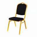 Silla Conferencia negra / dorada Sillas