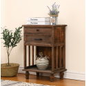 Velador Vintage Provenza 2 cajones Madera Veladores