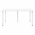 Mesa de Reunión con Pasacables Blanca 220x120cm Escritorios
