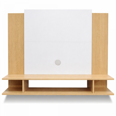 Panel TV 50" Home Nova Madera Clara Racks TV