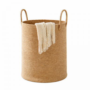 Cesta Canasta tejida de cañamo 60 Litros Organización